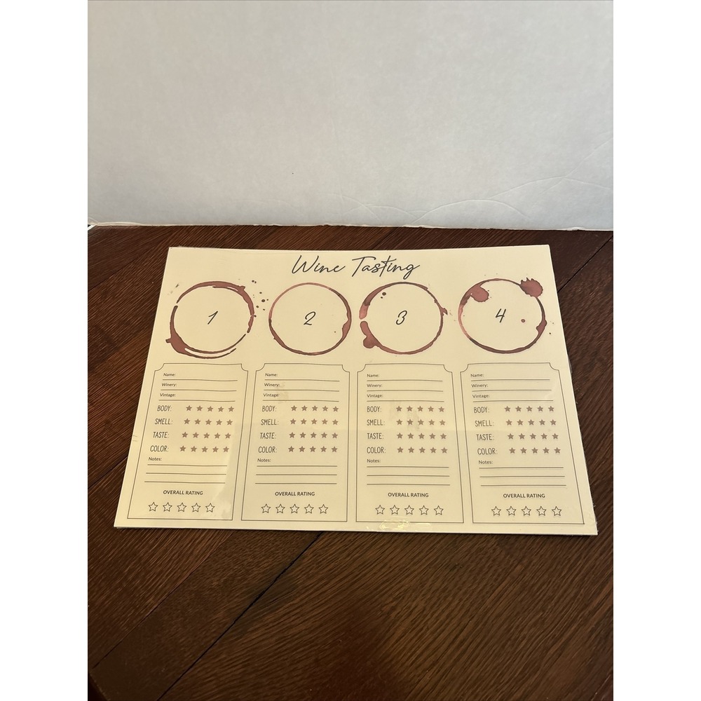 Santa Barbara Design‎ Studio VINO 1948 Wine Tasting Placemats 24-Count Paper